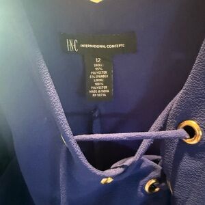 INC International Concepts Blue Midi Dress